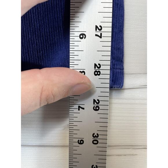 Vineyard Vines Pants Womens 00 Blue Corduroy Stretch 5-Pocket Skinny Zip Fly - Picture 6 of 13